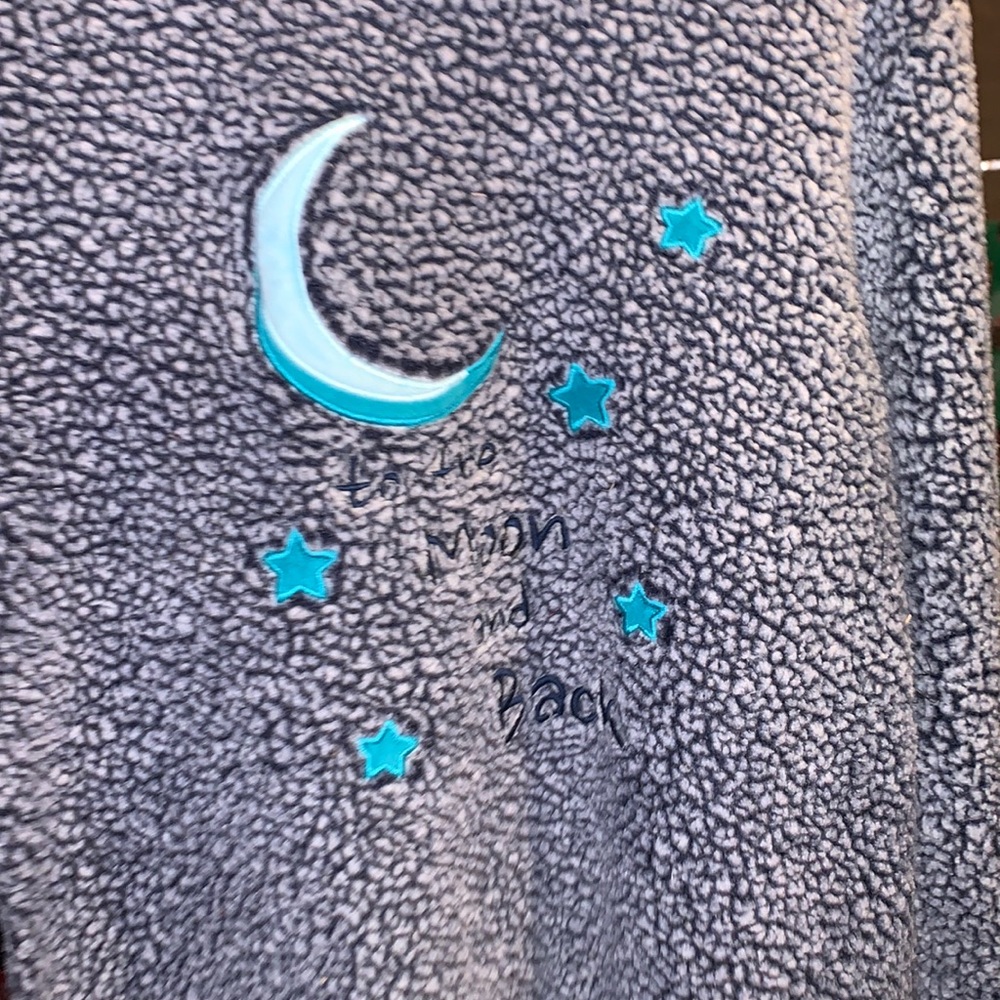 fuzzy long sleeve night shirt “to the moon and back”
